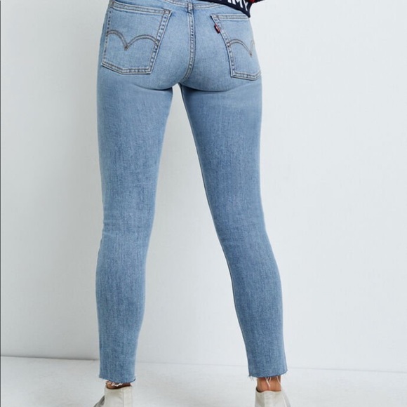 levi's wedgie skinny blue spice